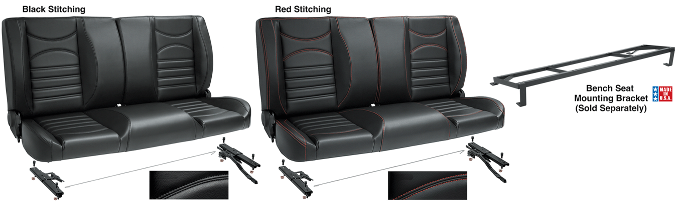 LMC TRUCK Custom Split Back Bench Seat - LMC Truck