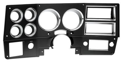thumbnail image 2 of Dash Bezel With A/C Vents & Lower Column Cover For 1984-1987 Chevy GMC Truck – Black With Chrome 2 of 4