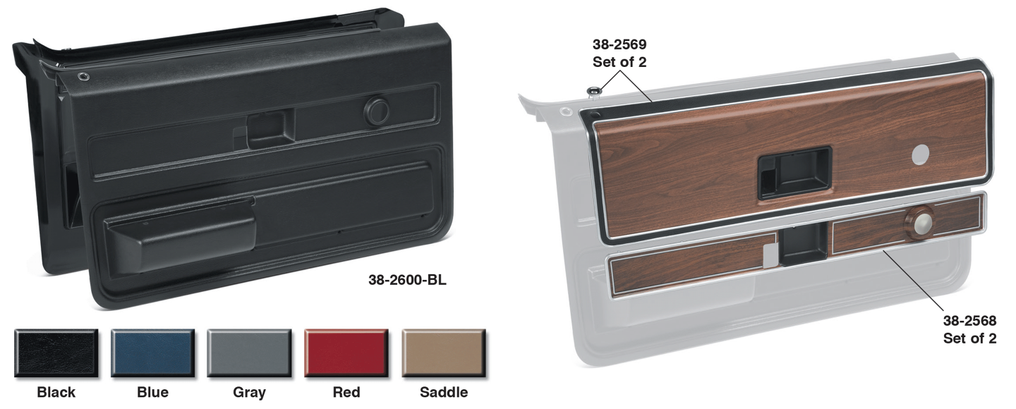1973 76 Front Door Panel Sets LMC Truck