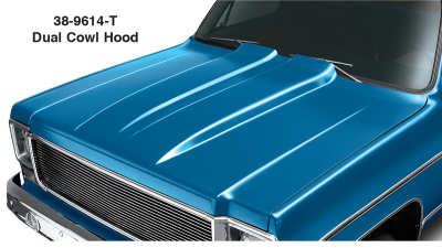 Speedway Motors Raw Stainless Steel Hood Brace Kit For Chevy/GMC C10 Truck (1973-1980)