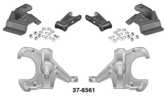 1st Class Auto Parts 2.5 Inch Front Drop Spindles For Chevy C10 1973-87 2WD - Pair