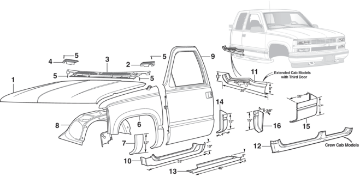 1988-98 Outer Rocker Panels - LMC Truck