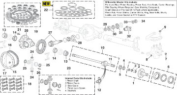 Differential Carrier Bearing Shim Kit - LMC Truck
