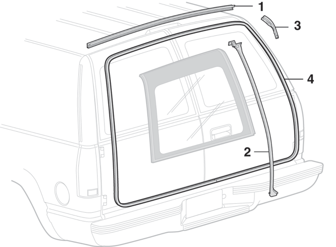 Genuine GM OEM Grey Rear Lower Cargo Doors Panels – 1995-99 Chevy Suburban, Tahoe, GMC Yukon (13I Grey, Barn Door)