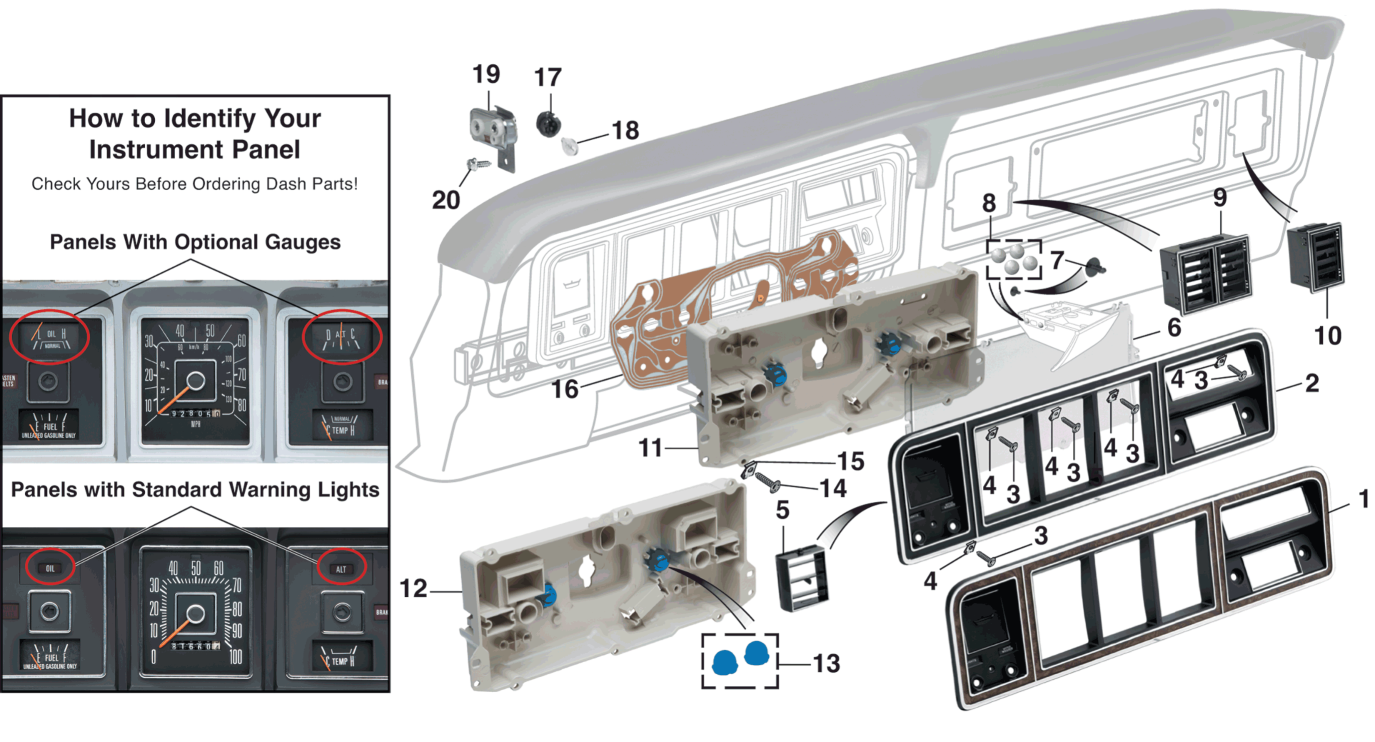 Dashboard Components - LMC Truck