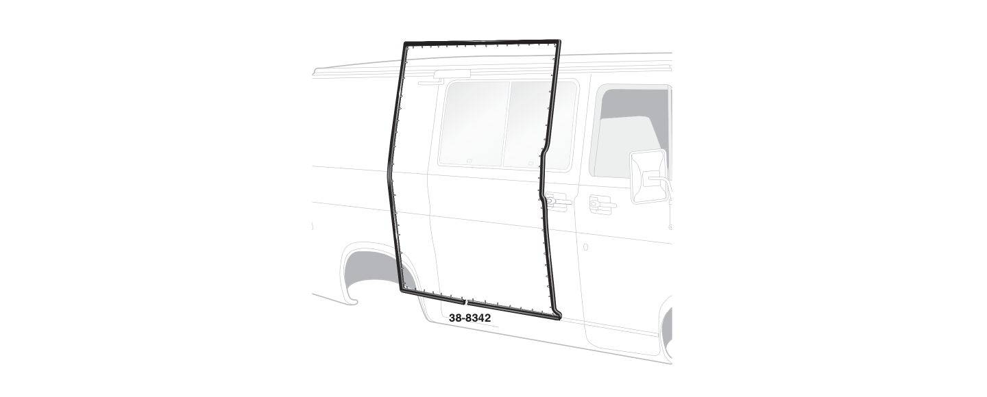 thumbnail image 2 of Chevy Astro / GMC Safari Sliding Side Door Weatherstrip Seal – FAIR WEADSG3038 (Each) 2 of 5