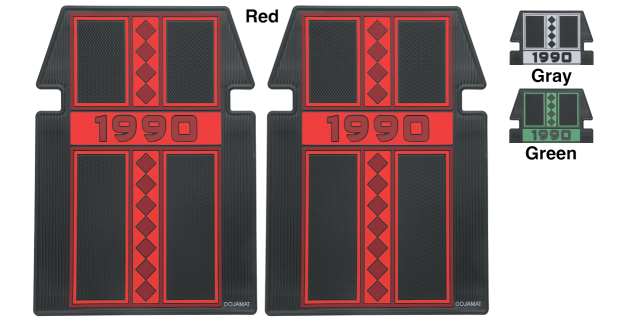 DODGE TRUCKS & RAMCHARGERS 1972-1993 - "1990" Retro Rubber Floor Mat Sets