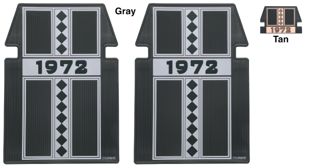 CHEVY & GMC TRUCKS 1973-1987 - "1972" Retro Rubber Floor Mat Sets