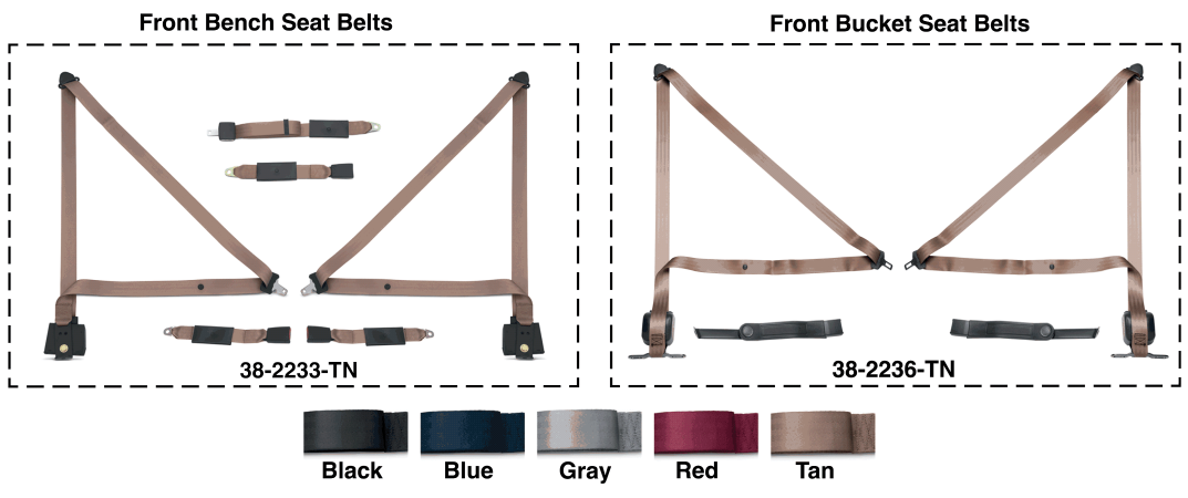 CHEVY & GMC TRUCKS 1988-1998 - Seat Belt Sets