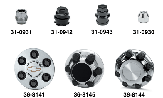 CHEVY & GMC TRUCKS & SUVS 1999-2013 - Wheel Center Caps