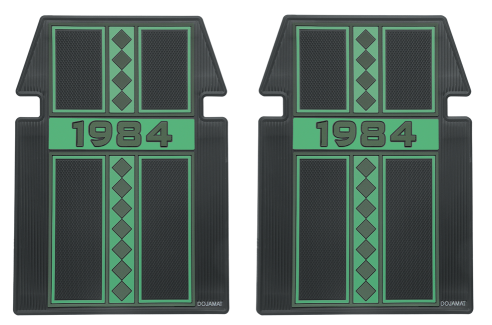 CHEVY & GMC TRUCKS 1973-1987 - "1984" Retro Rubber Floor Mat Sets
