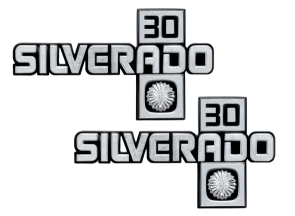 CHEVY & GMC TRUCKS 1973-1987 - 1981-91 Silverado 30 Fender Emblem Set