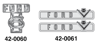 FORD TRUCKS 1948-1956 - Valve Cover Decals