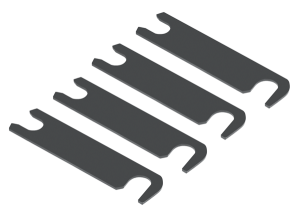 FORD TRUCKS & BRONCOS 1980-1996 - Styleside Tailgate Hinge Shim Set