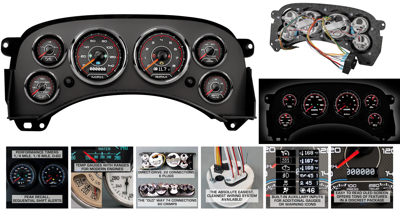 CHEVY & GMC TRUCKS & SUVS 1999-2013 - CFR Series Gauge Cluster
