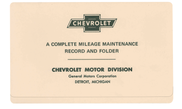 CHEVY & GMC TRUCKS 1947-1959 - Maintenance Folder
