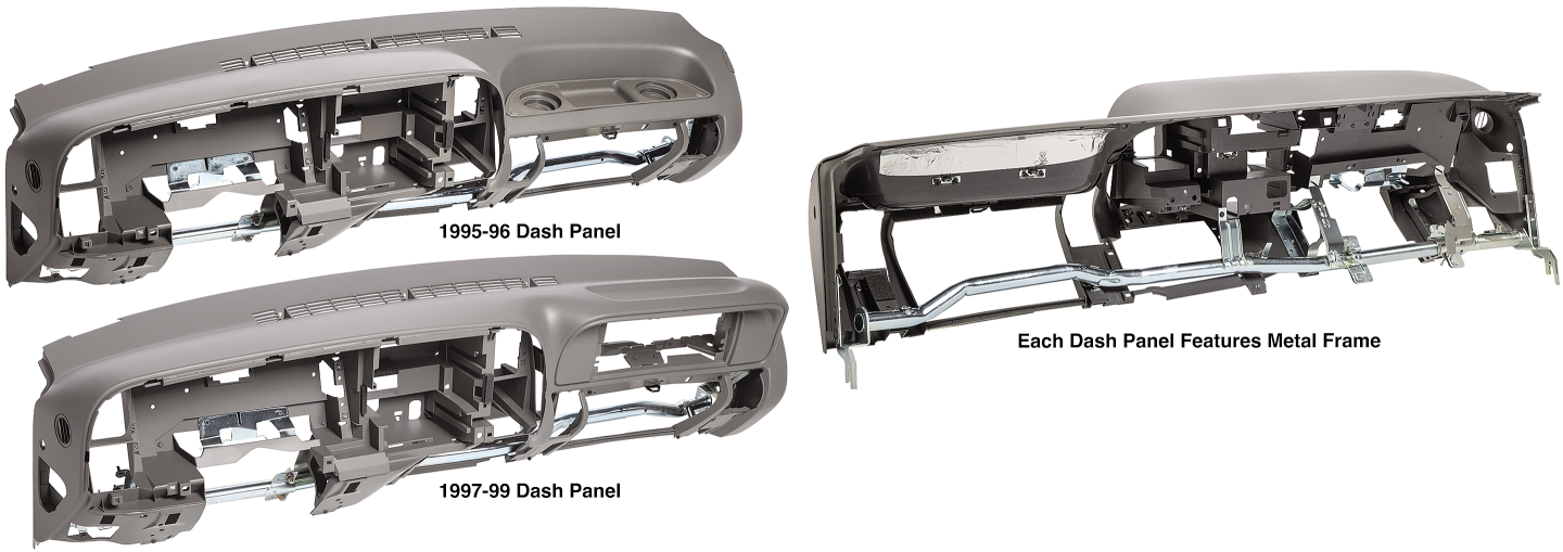 CHEVY & GMC SUVS 1992-1999 - Dash Panel Assemblies … The Best Solution to Your Cracked Dash