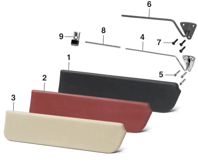 FORD TRUCKS 1957-1972 - Molded Polyurethane Sun Visors