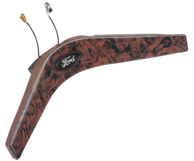 FORD BRONCOS 1966-1977 - Horn Bar with Walnut Finish