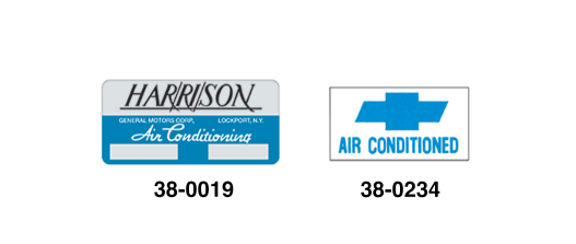 CHEVY & GMC TRUCKS 1960-1966 - Air Conditioning & Compressor Decals