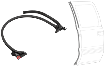 CHEVY & GMC TRUCKS & SUVS 1999-2013 - Extended Cab Rear Door Weatherstrip