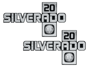 CHEVY & GMC SUVS 1973-1991 - Silverado 20 Fender Emblem Set