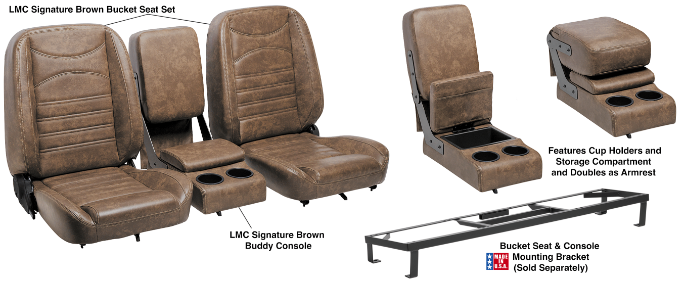 CHEVY & GMC TRUCKS 1988-1998 - LMC Bucket Seat Sets and LMC Buddy Consoles