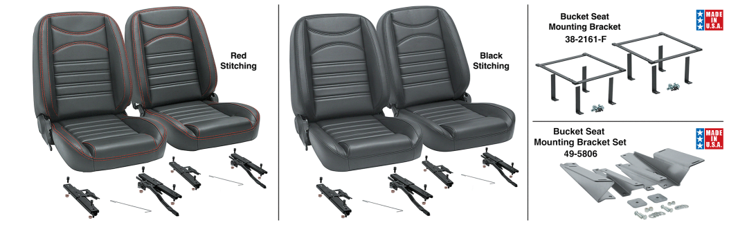 FORD TRUCKS & BRONCOS 1973-1979 - LMC TRUCK Custom Bucket Seat Sets