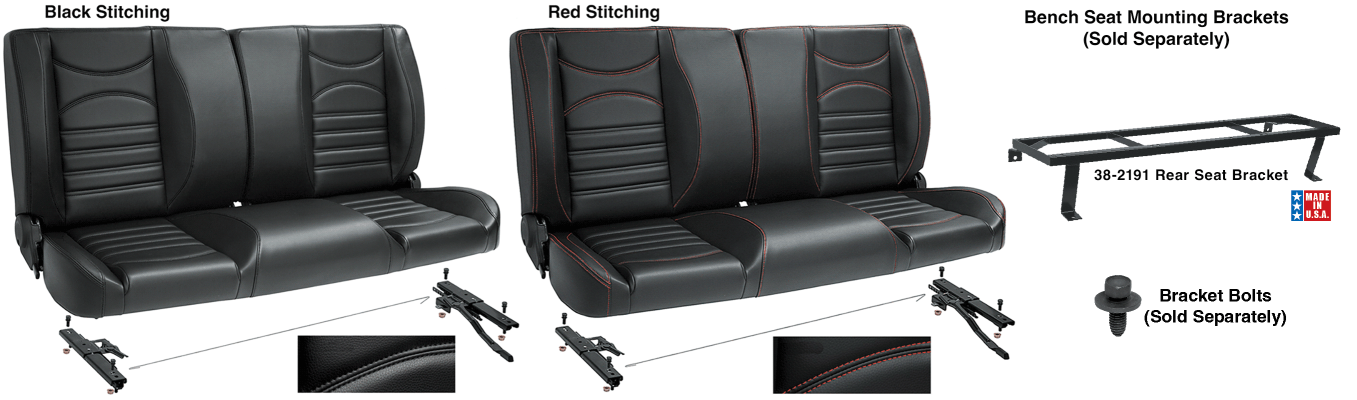 CHEVY & GMC SUVS 1973-1991 - LMC TRUCK Custom Rear Split Back Bench Seat
